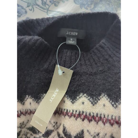 J Crew Puff Shoulder Fair Isle Sweater NWT - Picture 2 of 4